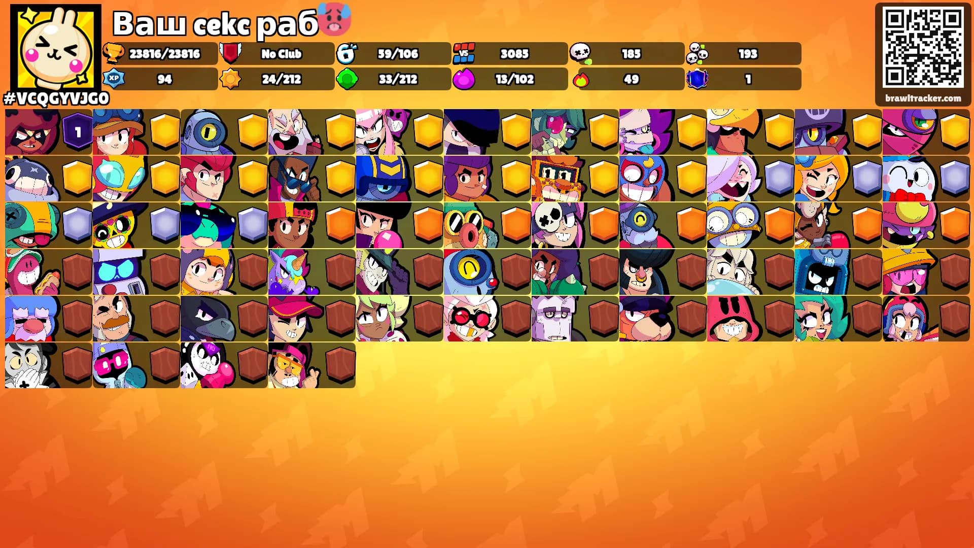 Ваш cekc раб🥵's Ranks