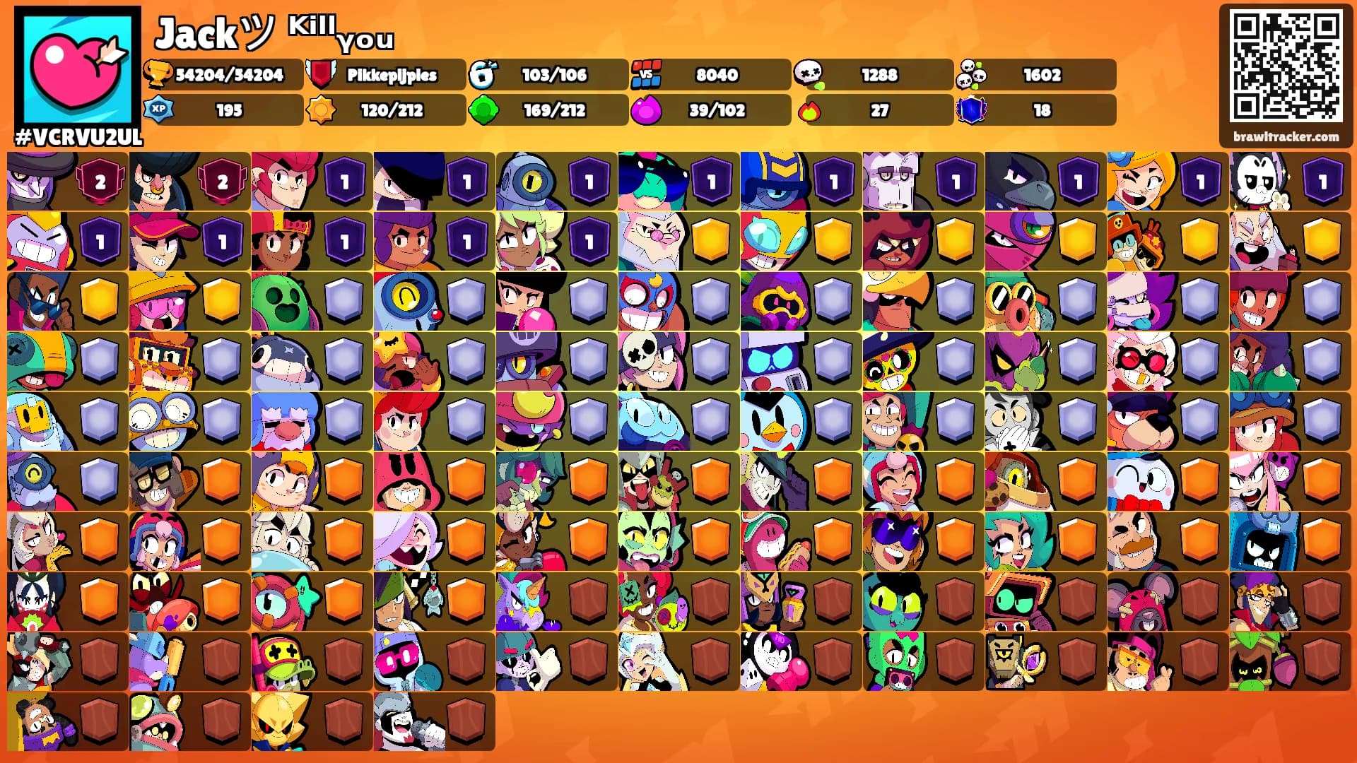 Jackツ ᴷⁱˡˡᵧₒᵤ's Ranks