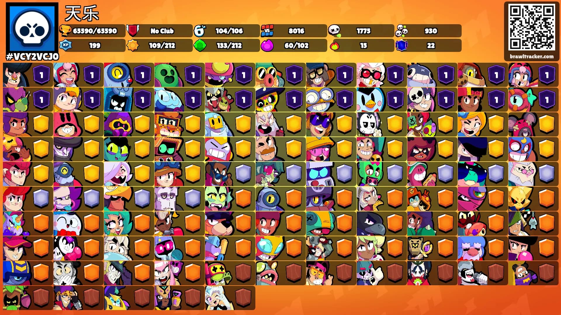 天乐's Ranks