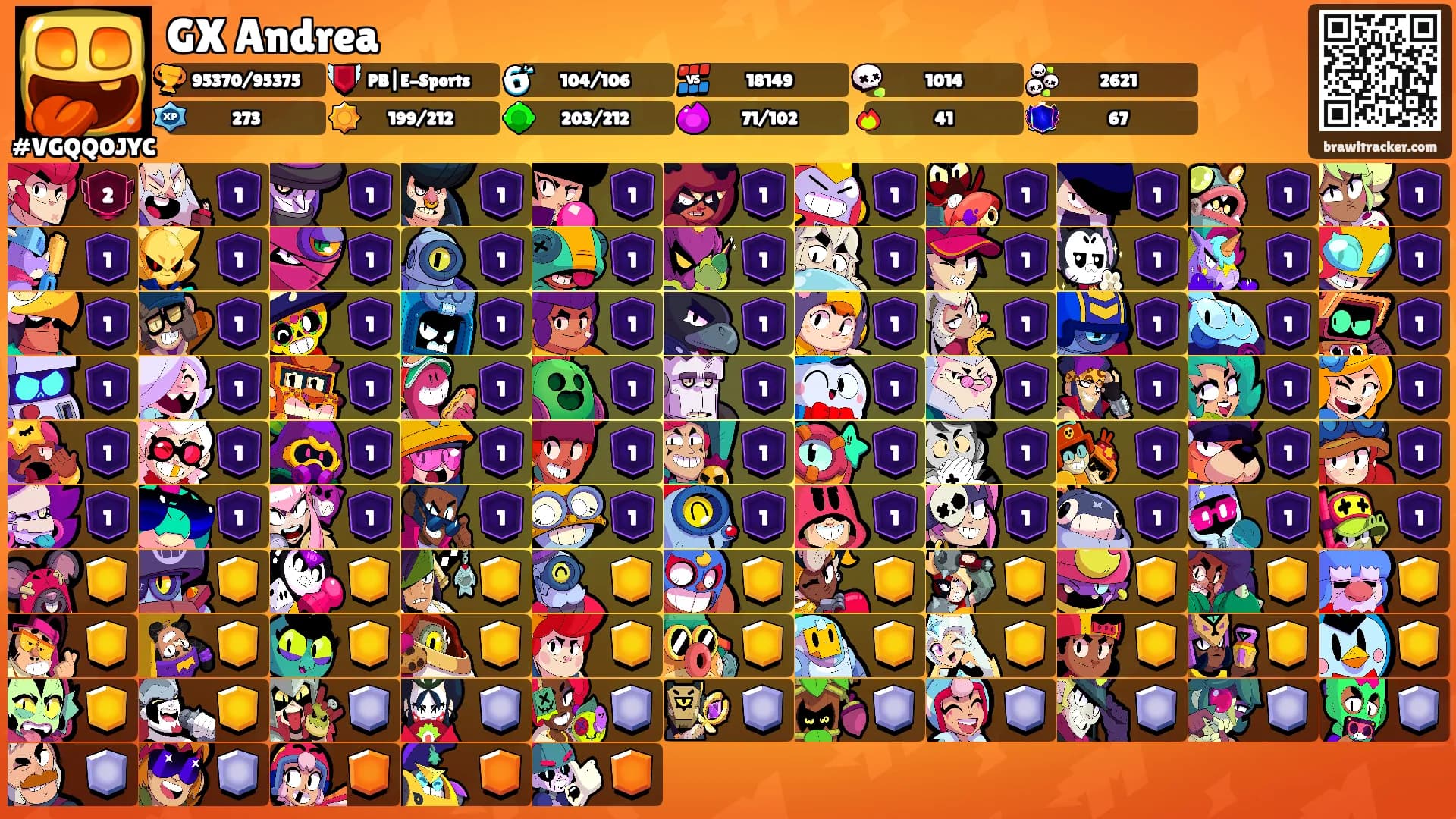 GX Andrea's Ranks