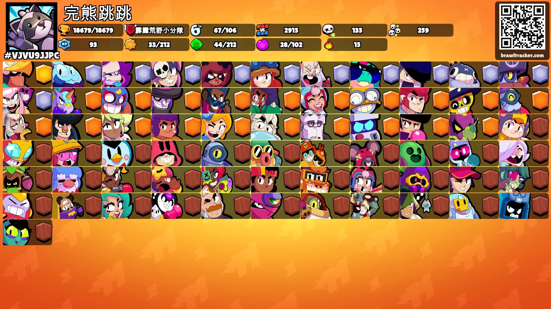 完熊跳跳's Ranks