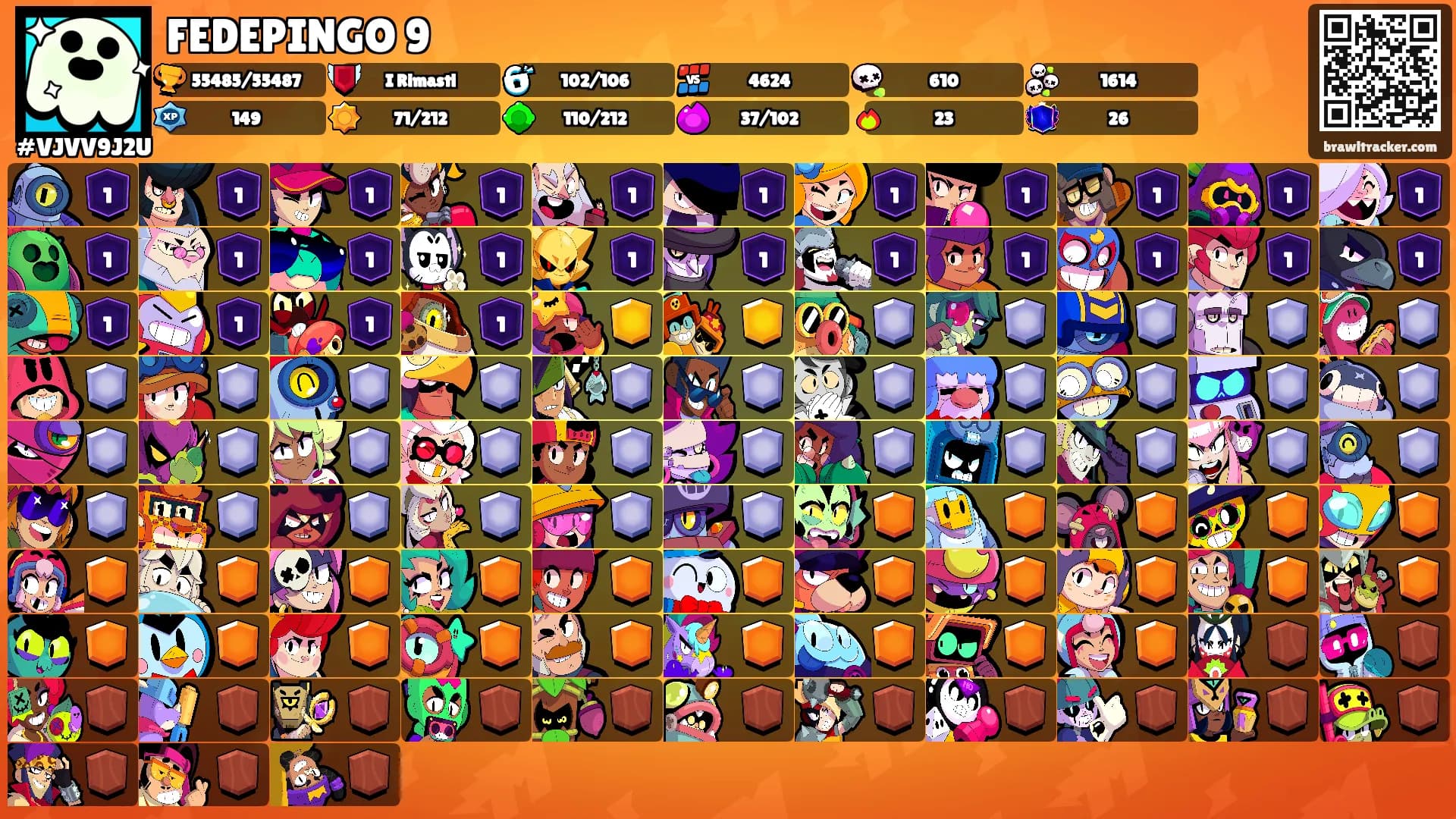 FEDEPINGO 9's Ranks