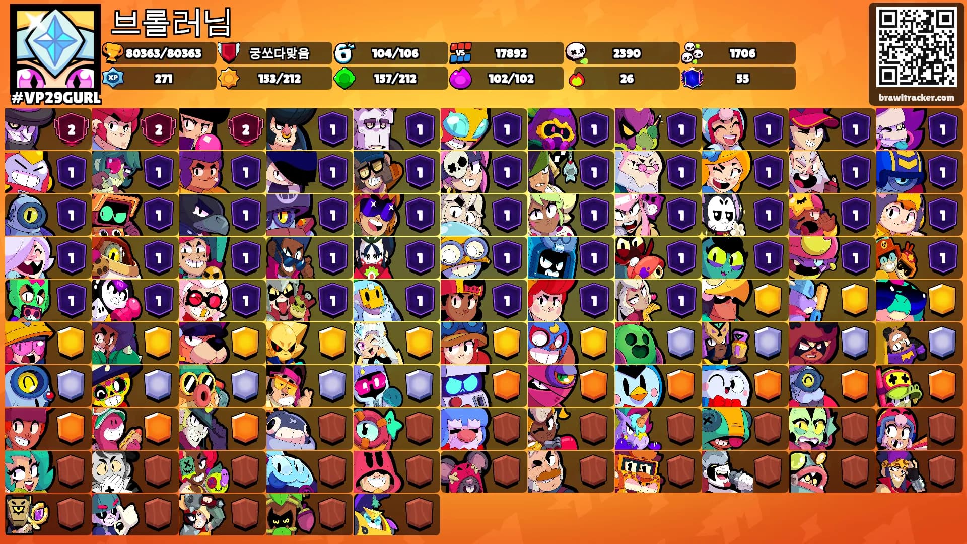 브롤러님's Ranks