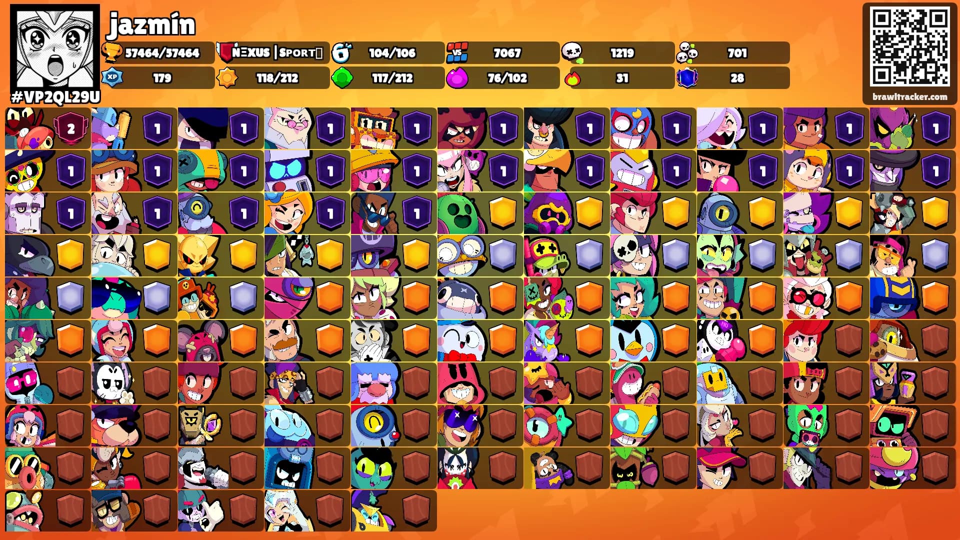 jazmín's Ranks