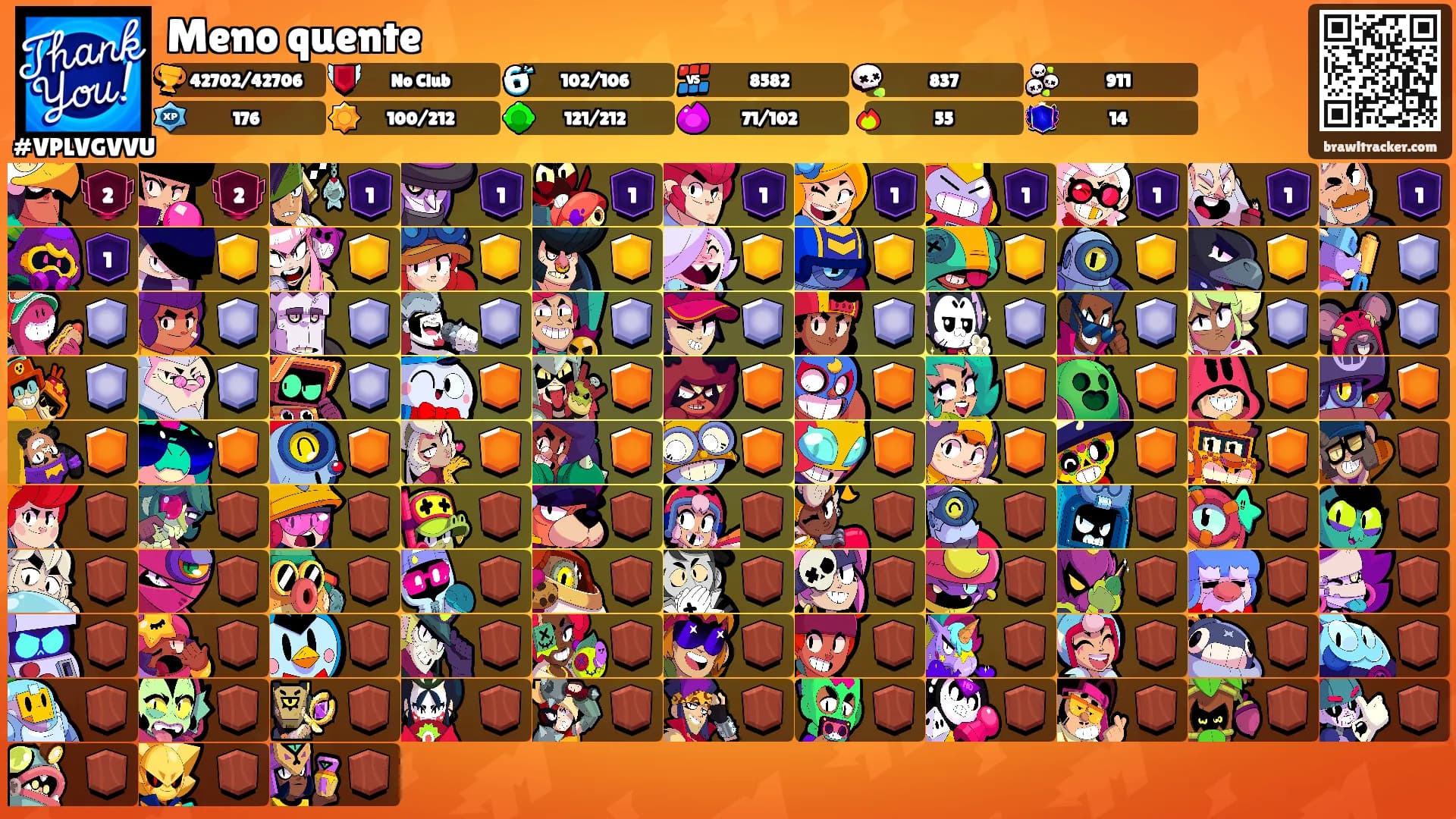 Meno quente's Ranks