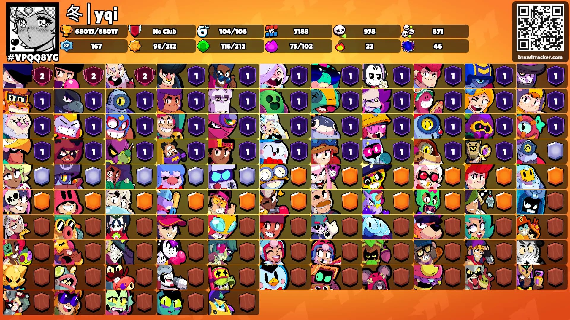 冬|yqi's Ranks