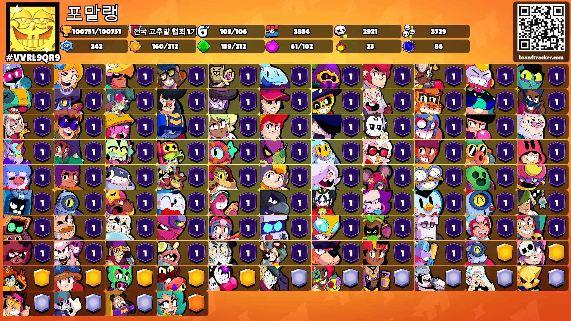 포말랭's Ranks