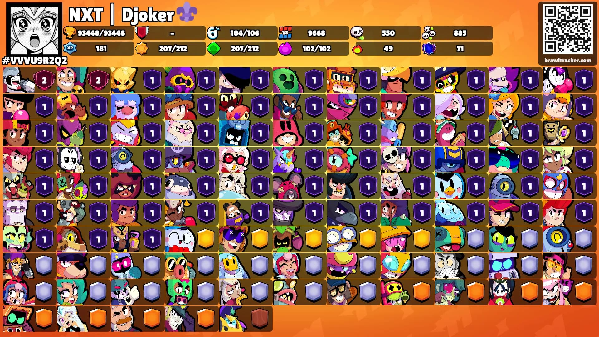 NXT | Djoker ⚜️'s Ranks