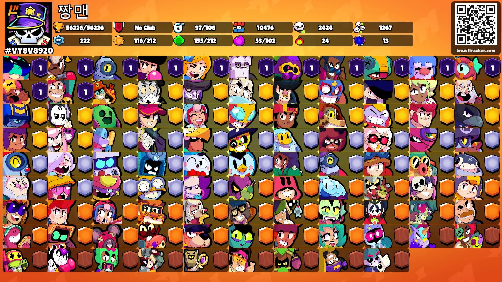 짱맨's Ranks