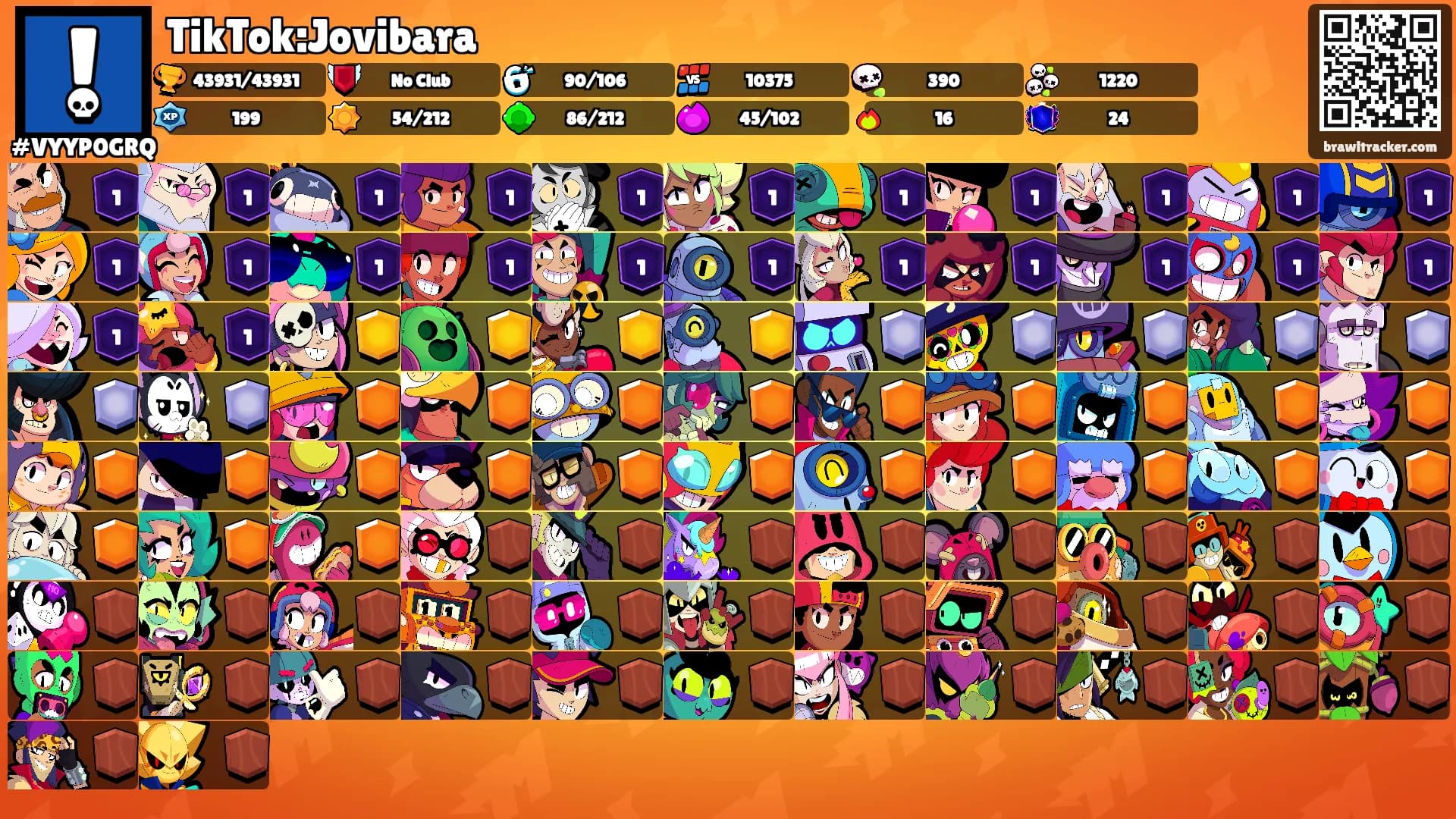TikTok:Jovibara's Ranks