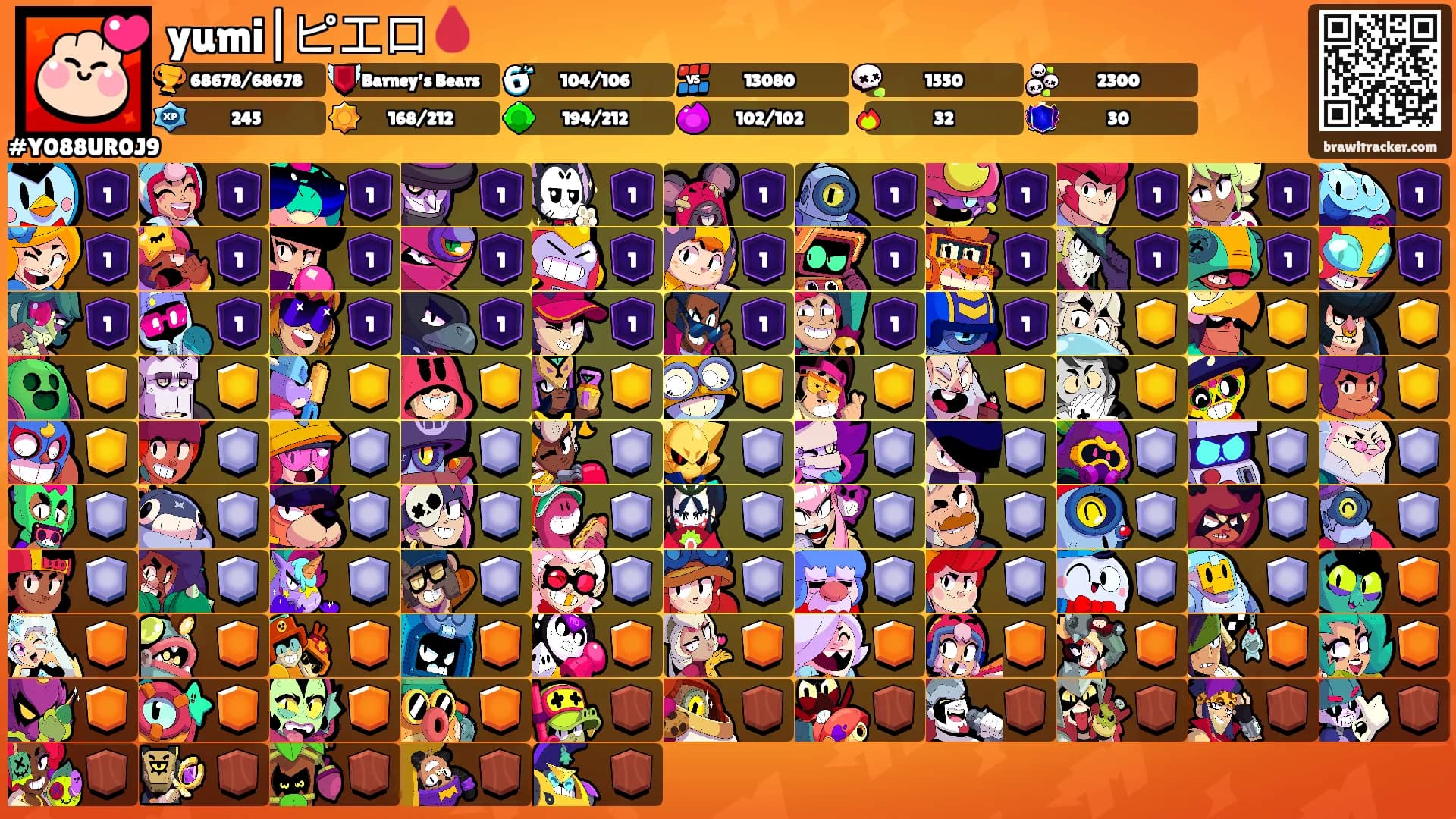 yumi|ピエロ🩸's Ranks