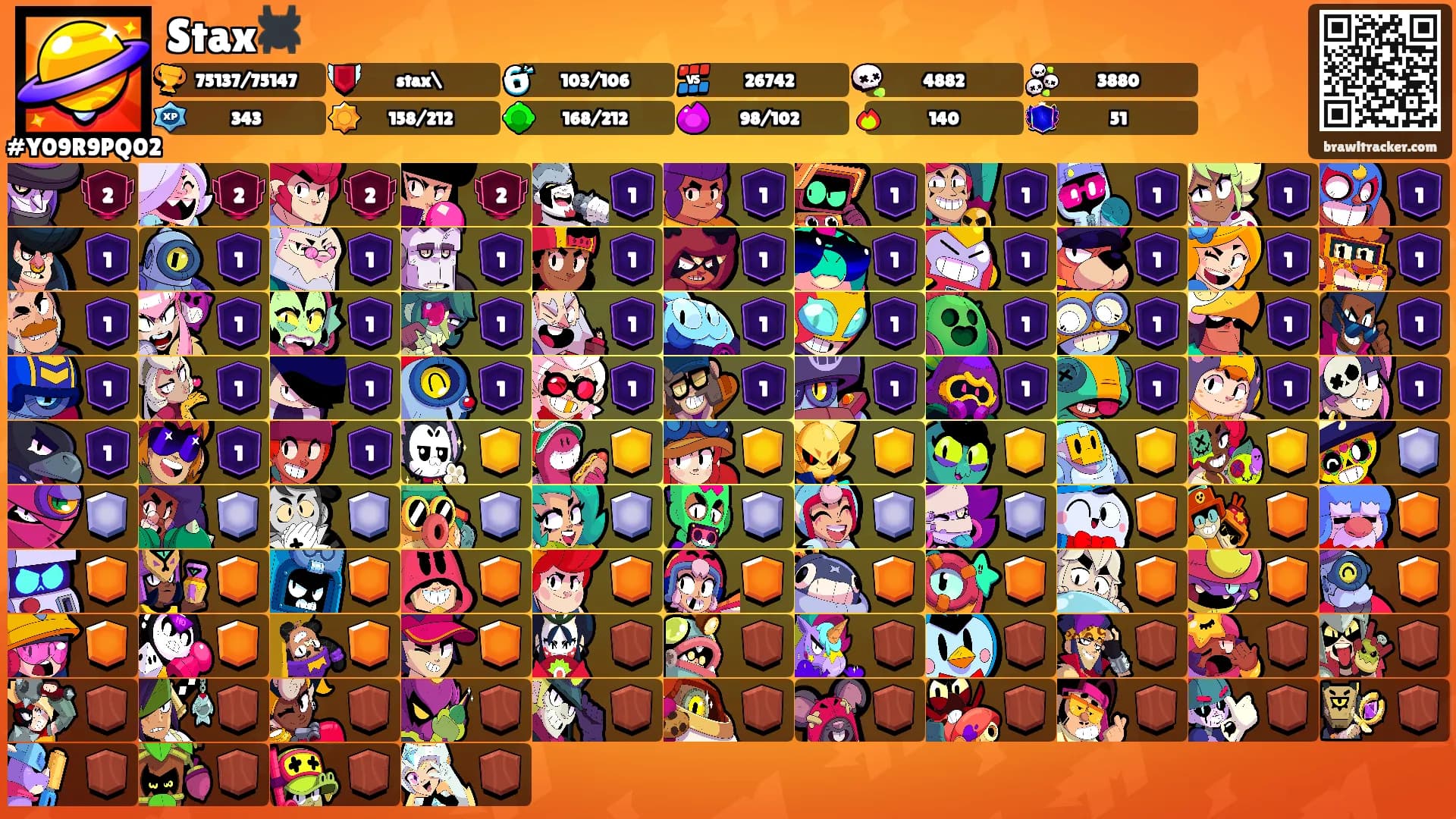 Stax🕷️'s Ranks