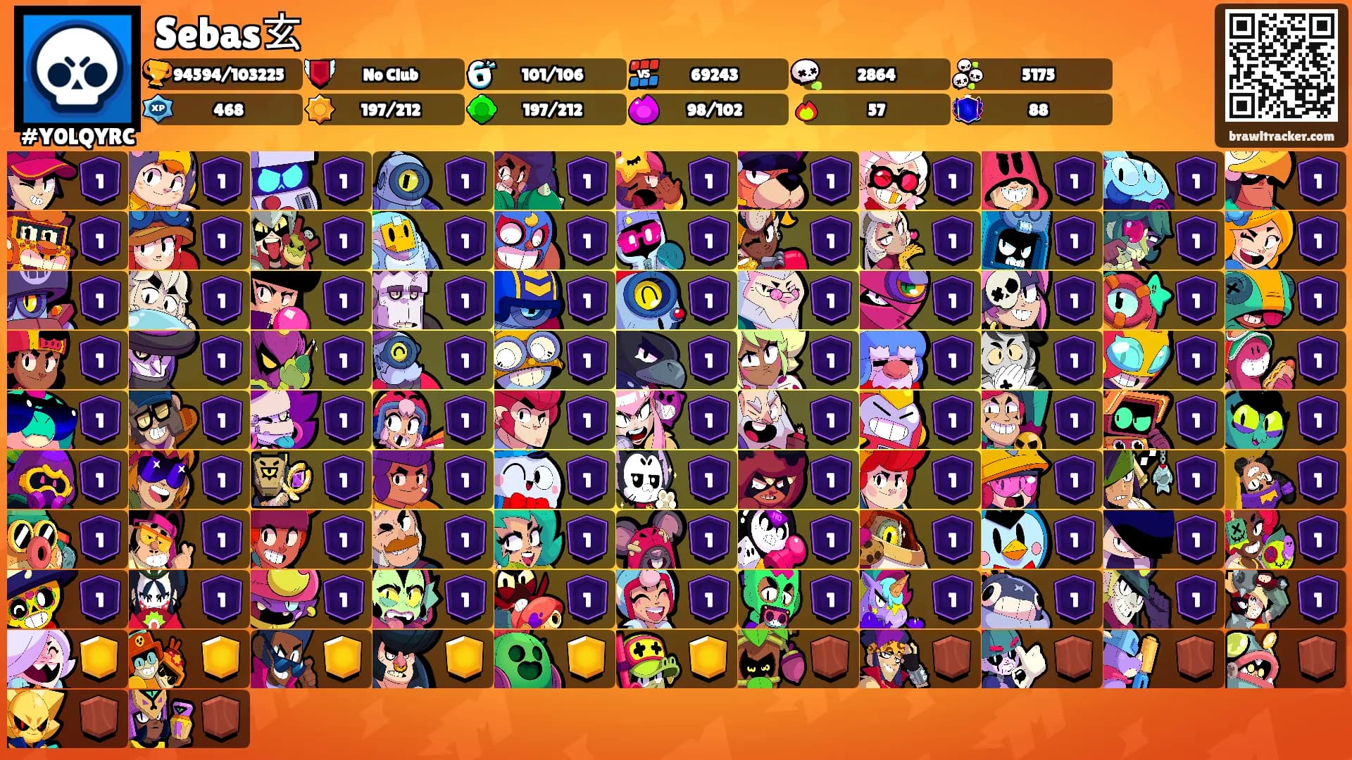 Sebas玄's Ranks