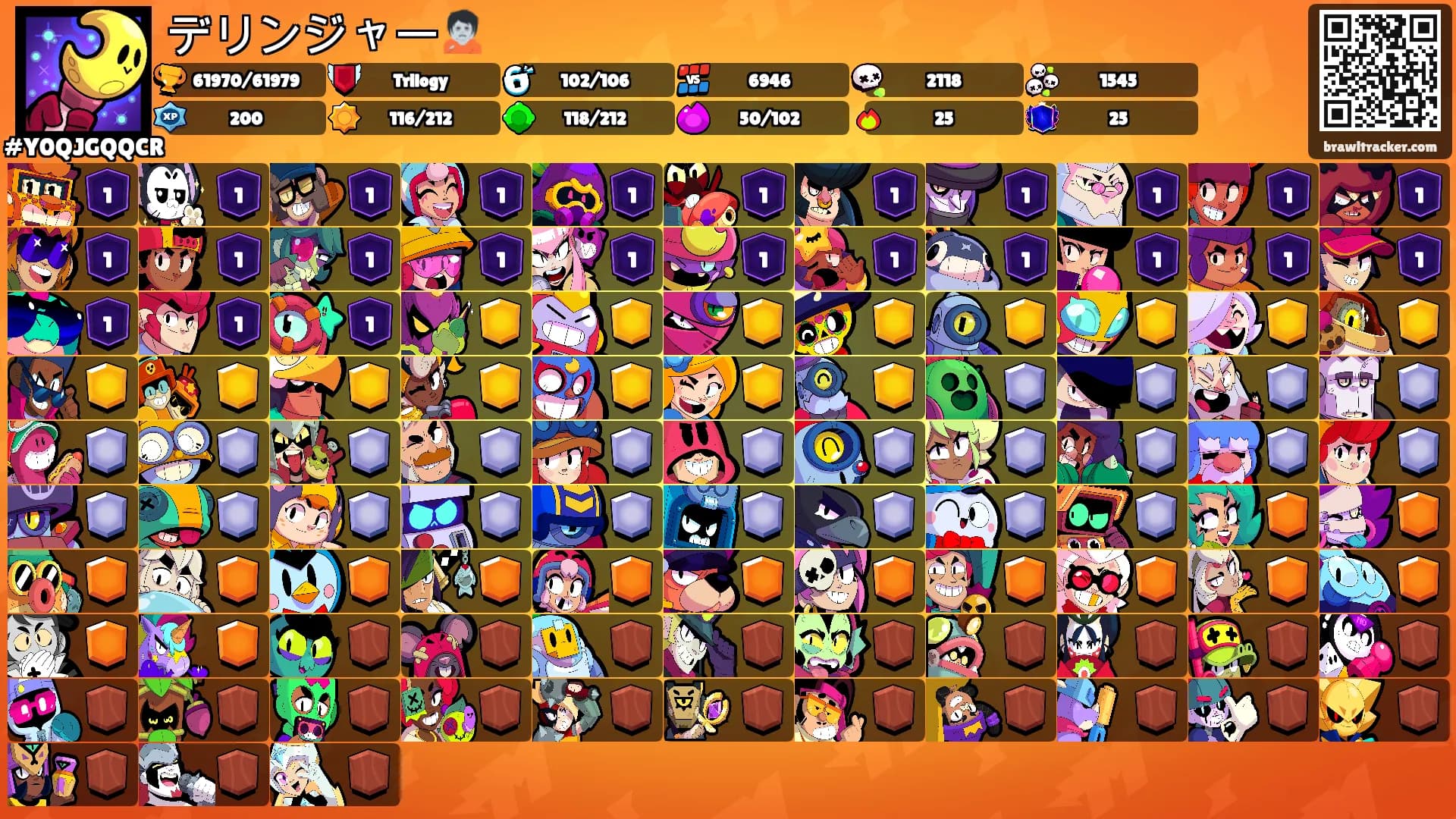 デリンジャー🧟's Ranks
