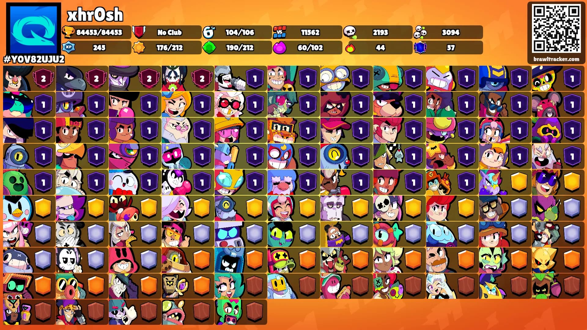 xhr0sh's Ranks
