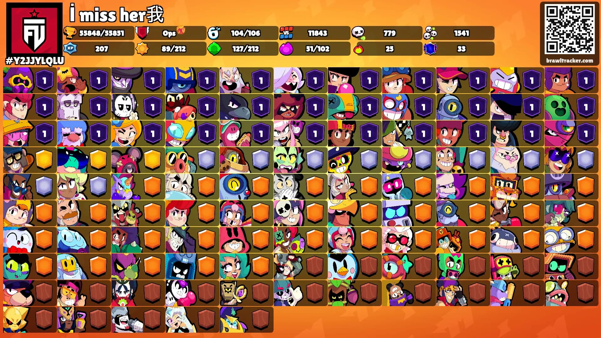 İ miss her我's Ranks