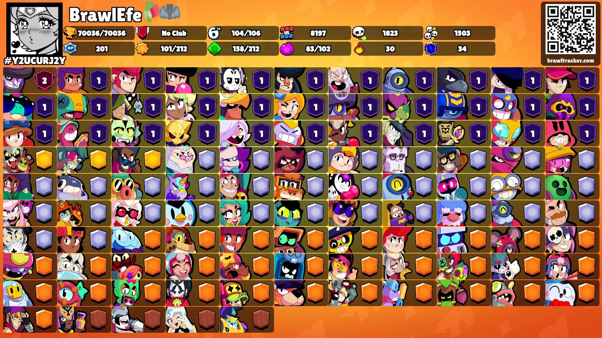 BrawlEfe🥀🦇's Ranks
