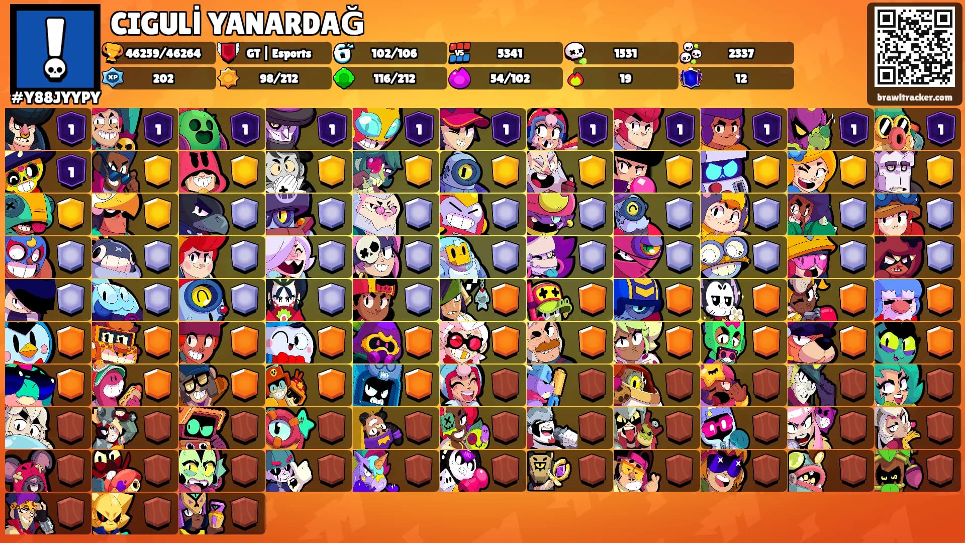 CIGULİ YANARDAĞ's Ranks