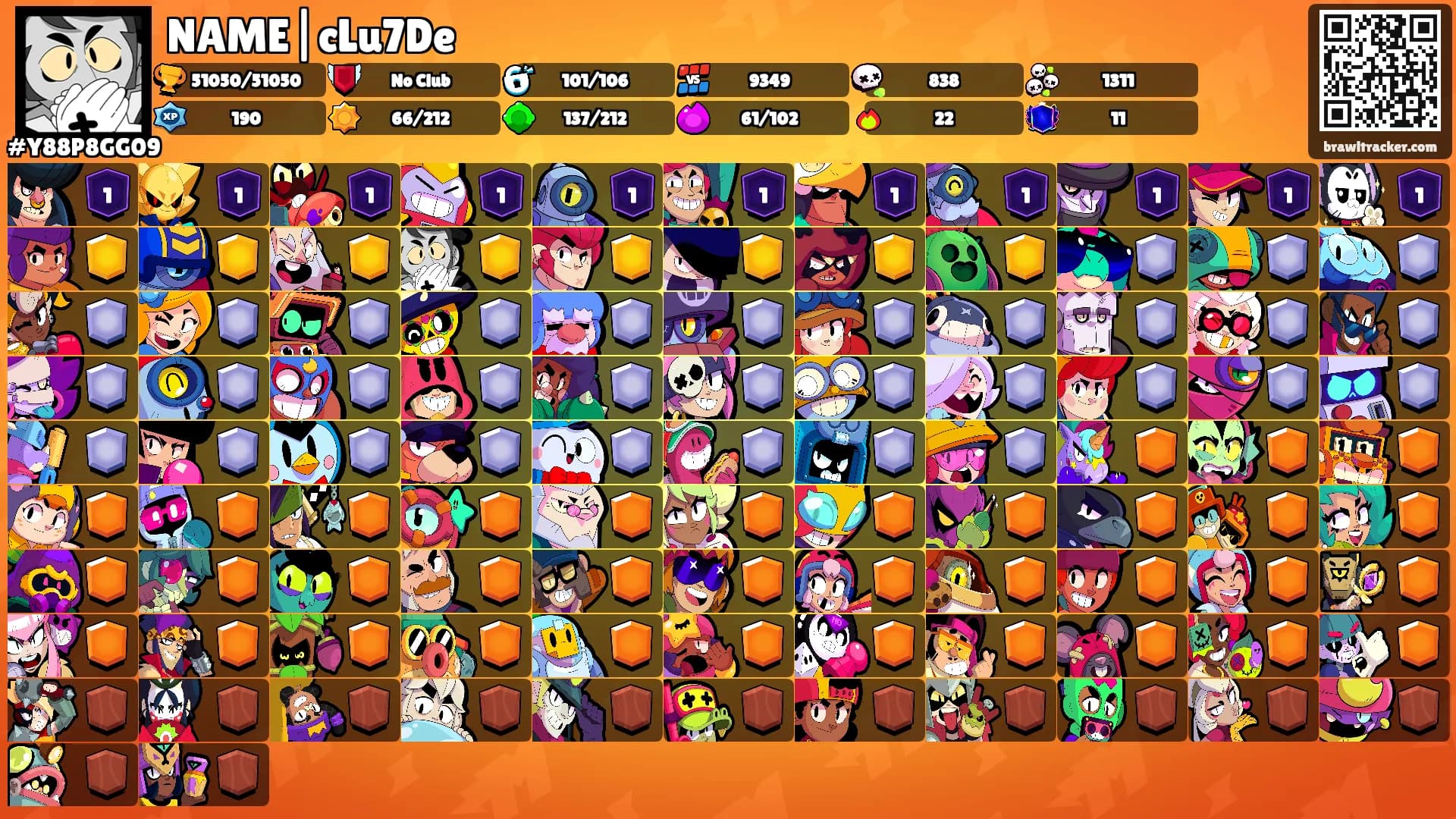 NAME|cLu7De's Ranks
