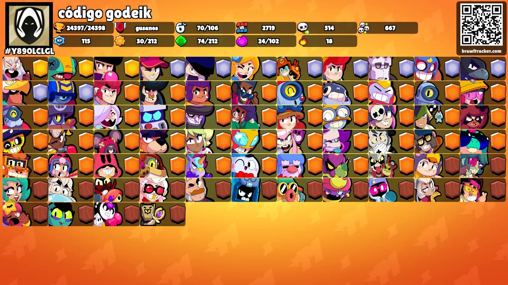 código godeik's Ranks