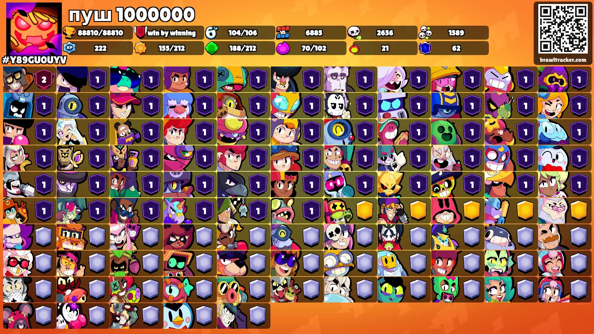 пуш 1000000's Ranks
