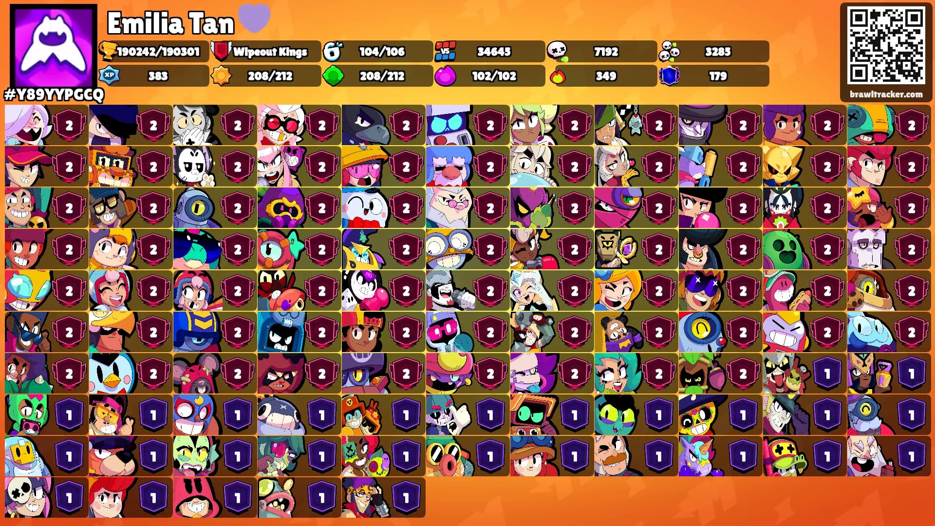 Emilia Tan 💜's Ranks