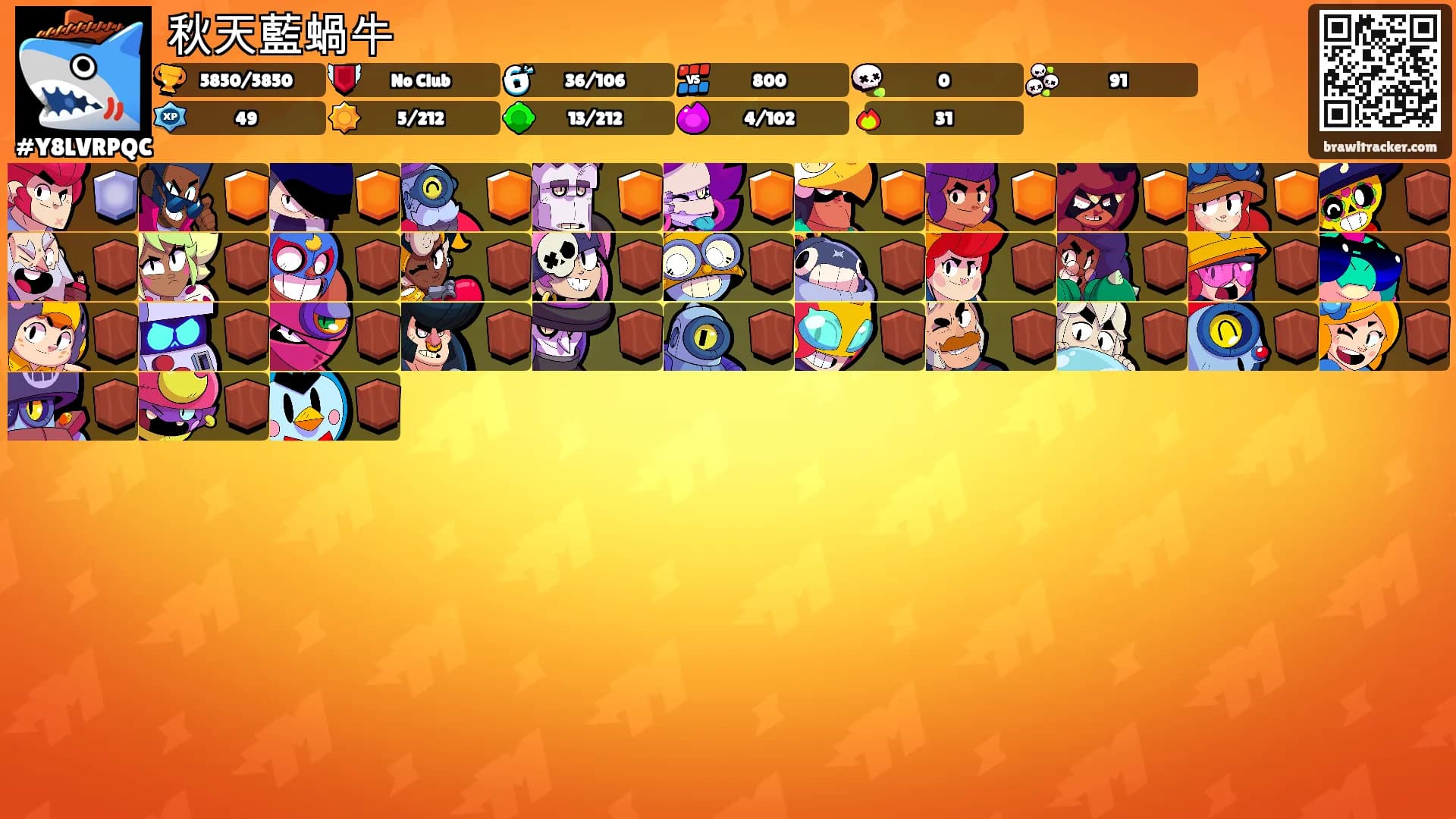 秋天藍蝸牛's Ranks