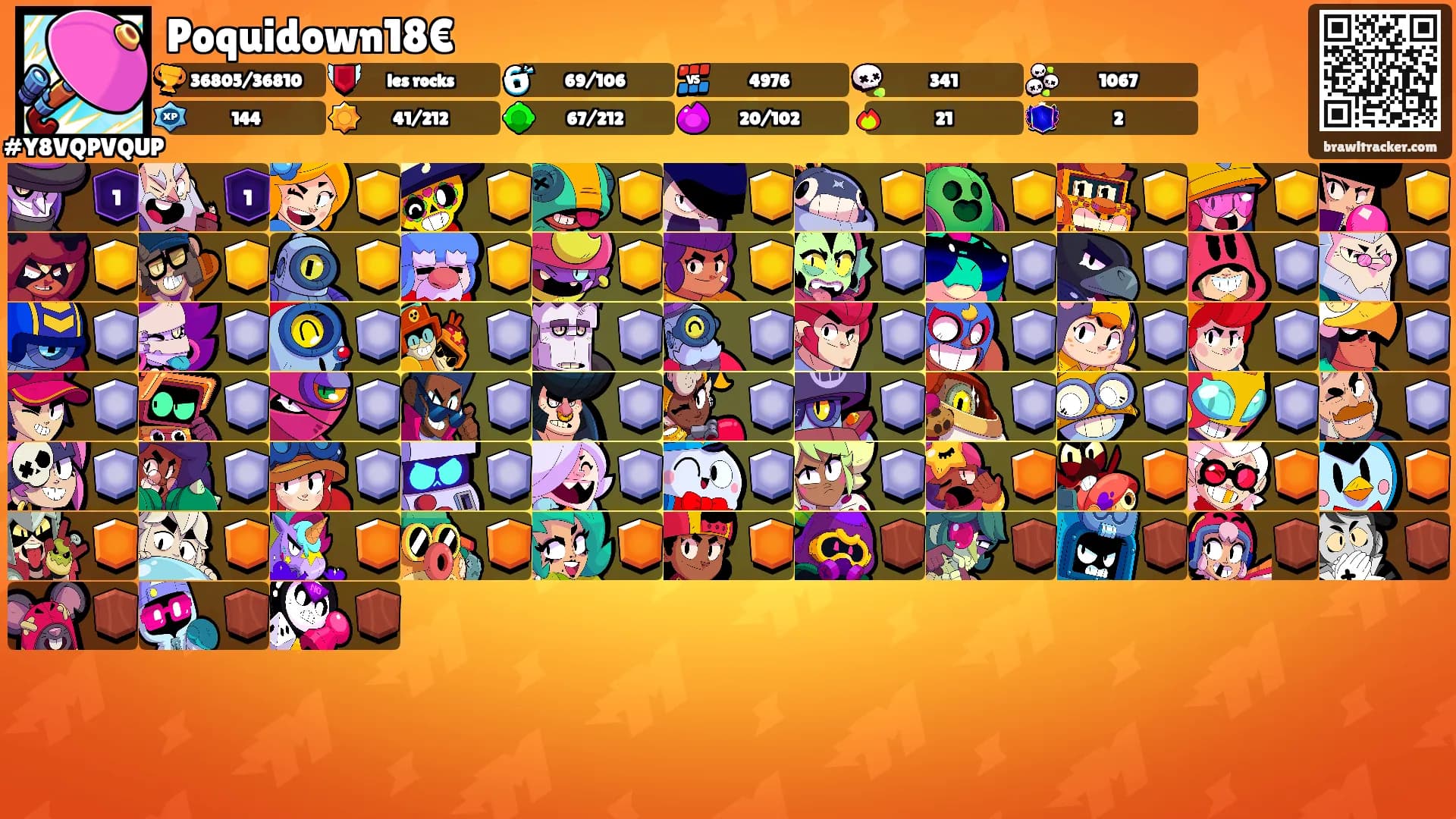 Poquidown18€'s Ranks