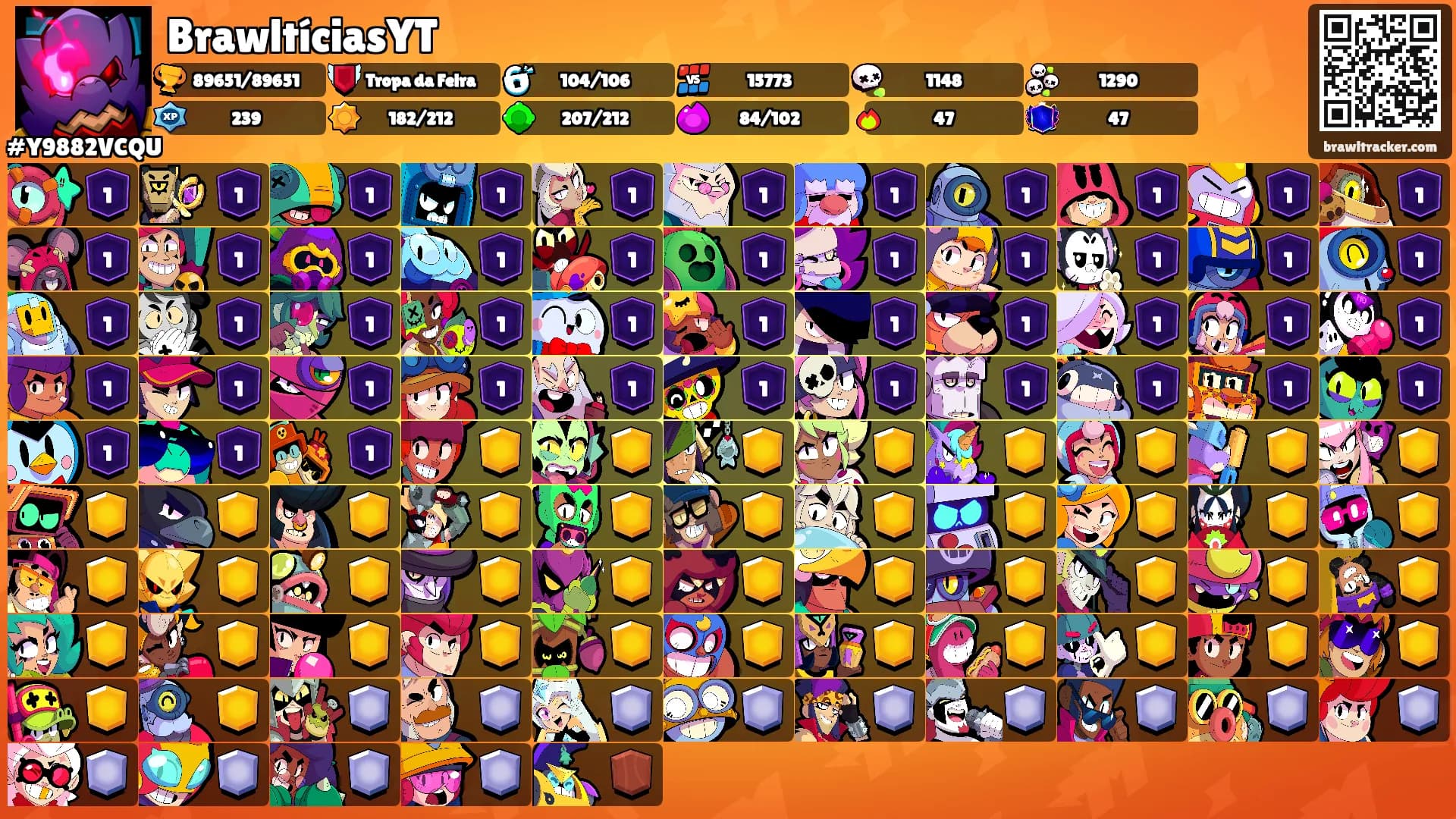 BrawltíciasYT's Ranks