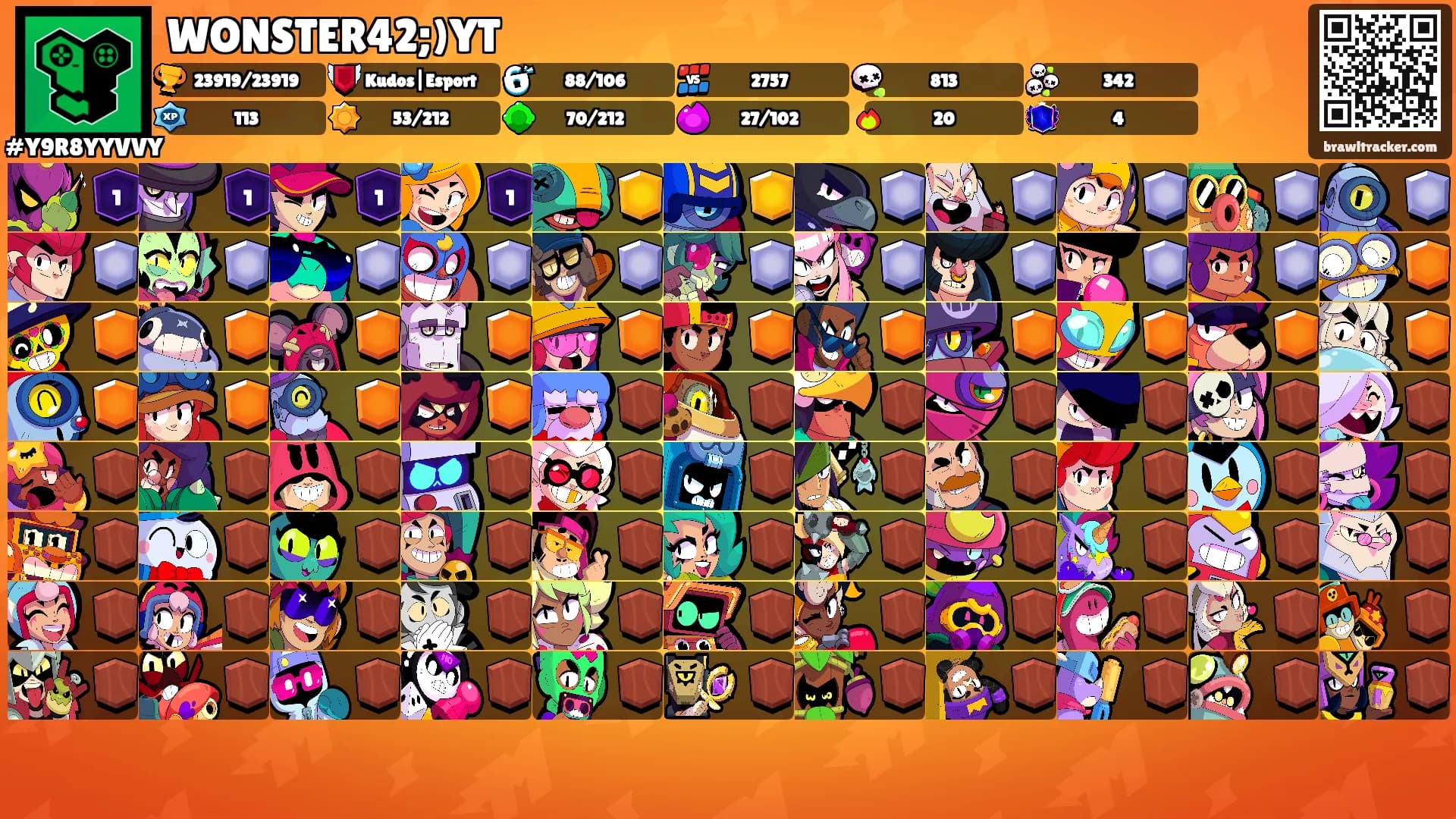 WONSTER42;)YT's Ranks