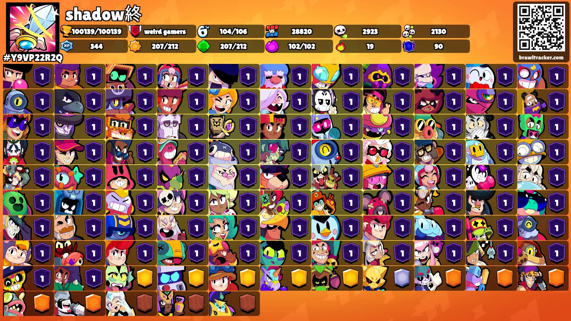 shadow終's Ranks