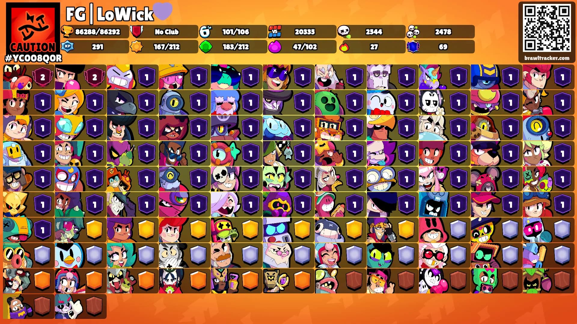 FG|LoWick💜's Ranks