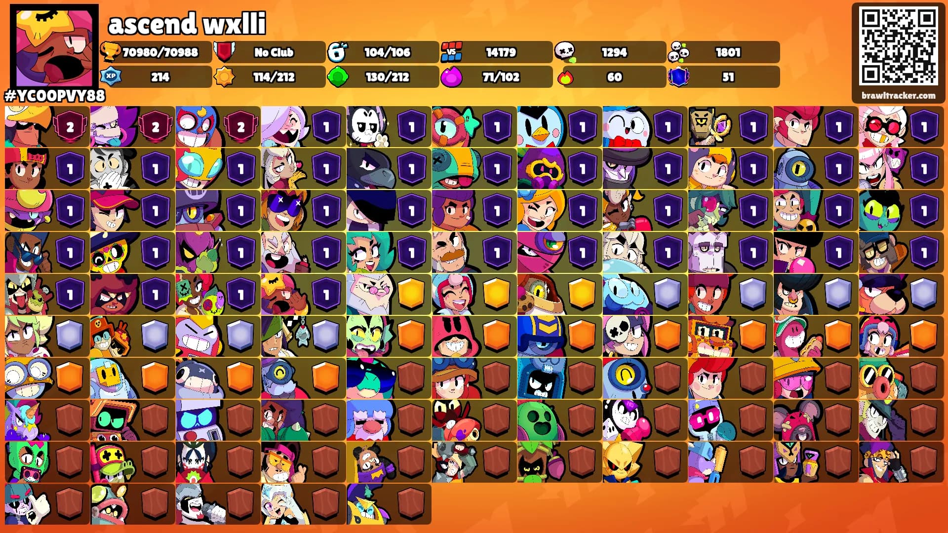 ascend wxlli's Ranks