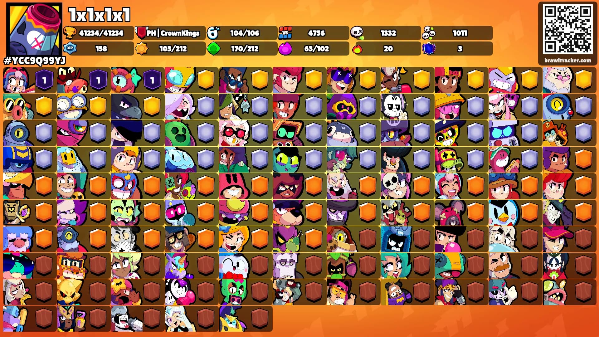 1x1x1x1's Ranks