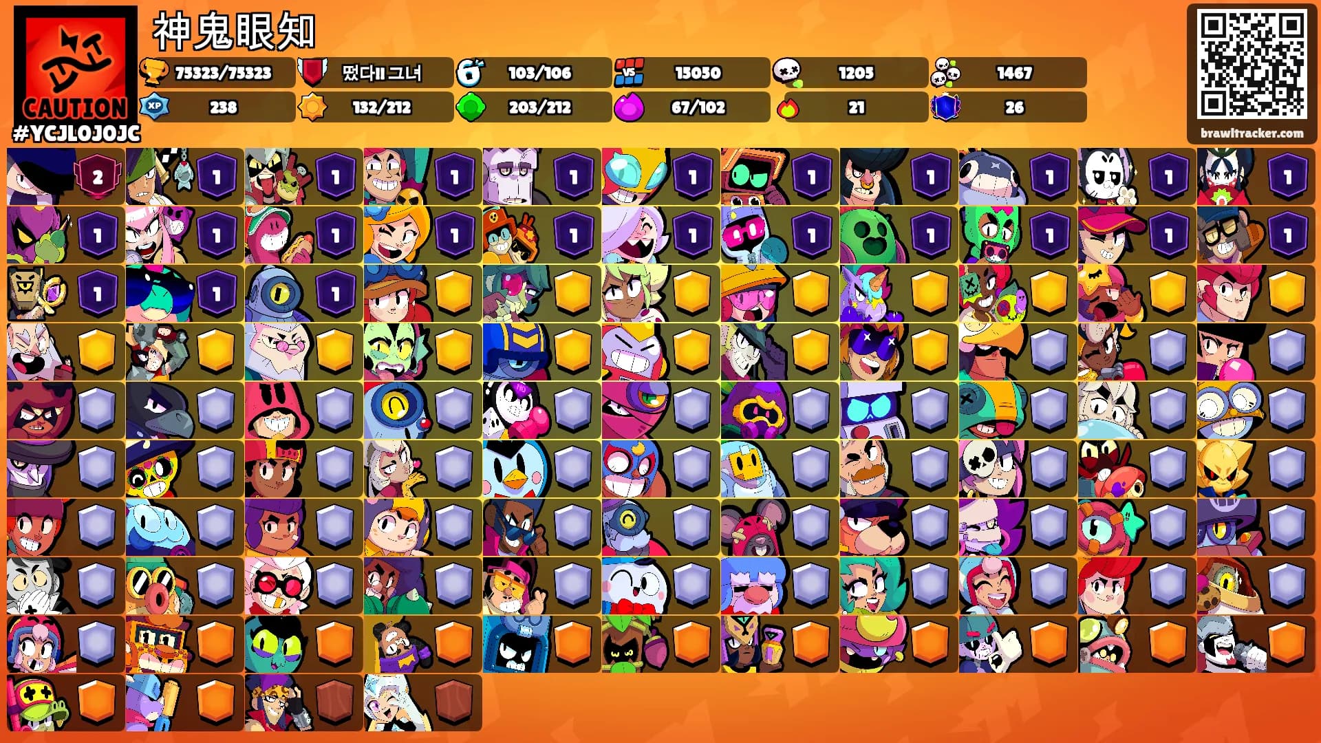 神鬼眼知's Ranks