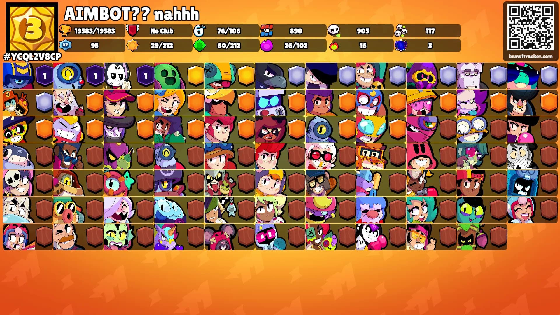 AIMBOT?? nahhh's Ranks