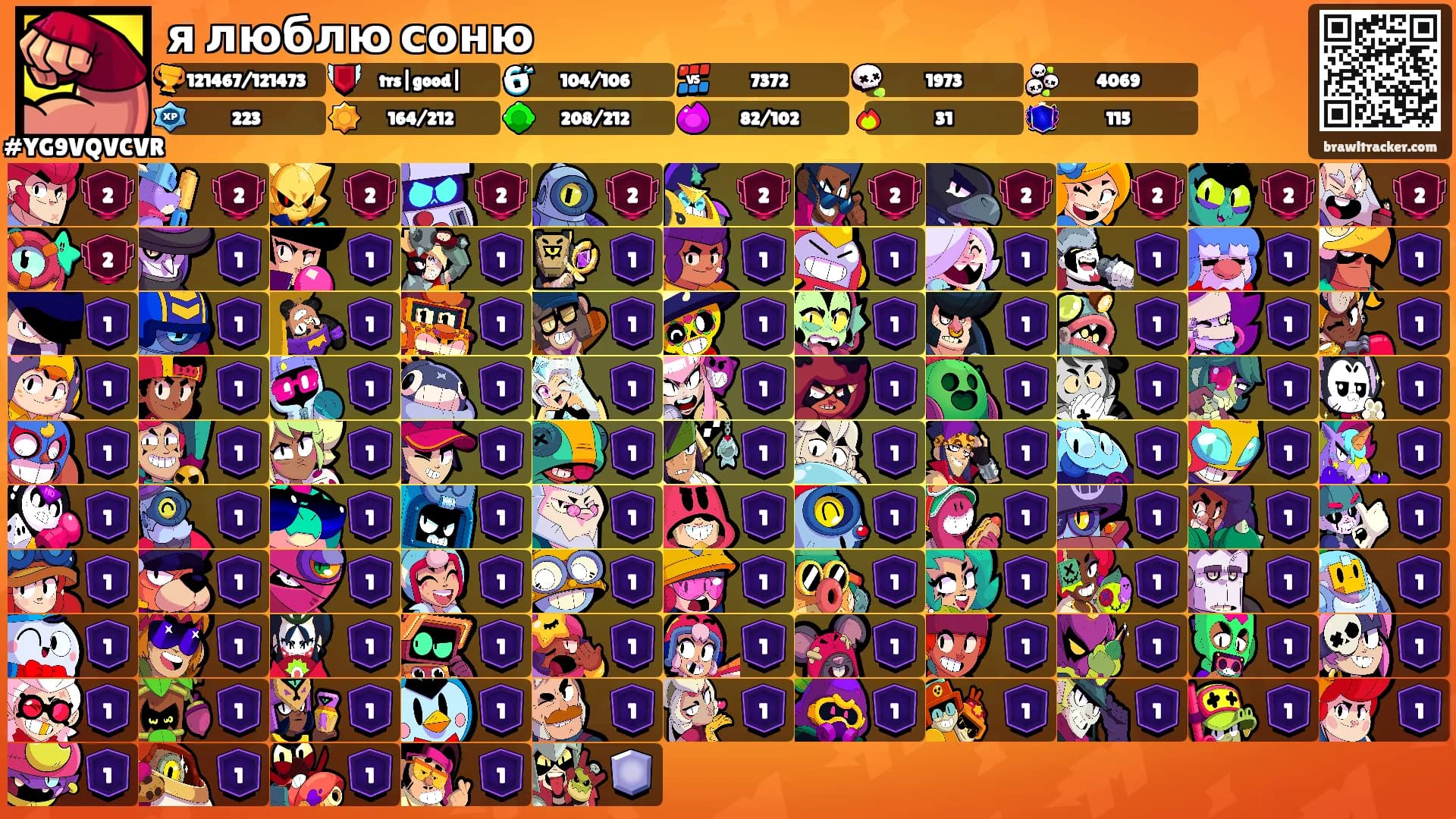 я люблю соню's Ranks