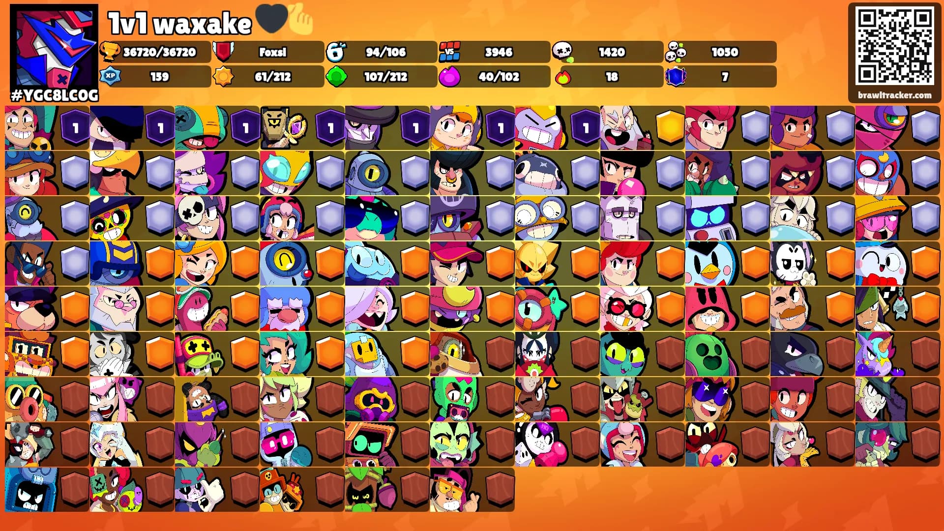 1v1 waxake 🖤🫰's Ranks