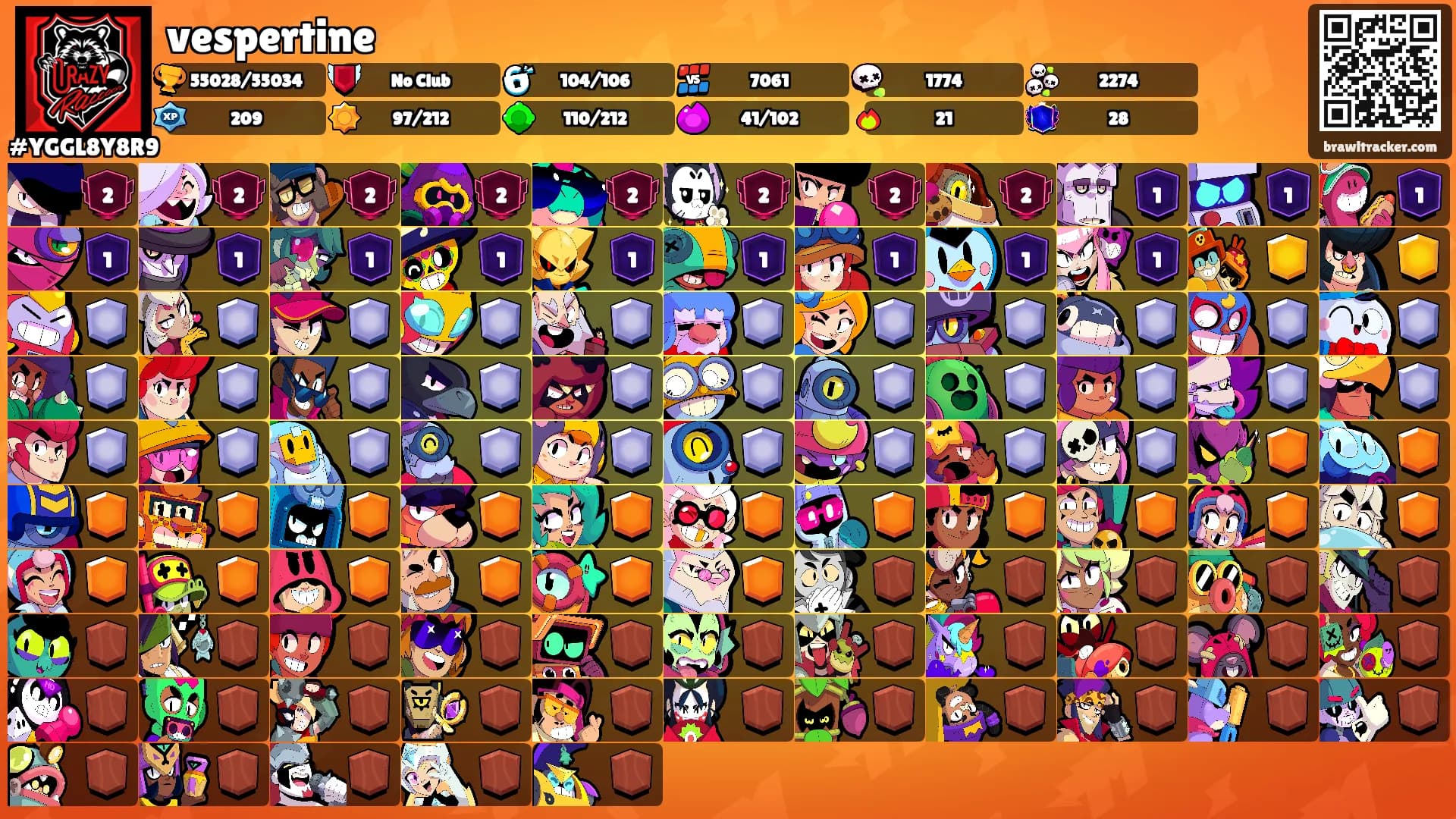 vespertine's Ranks