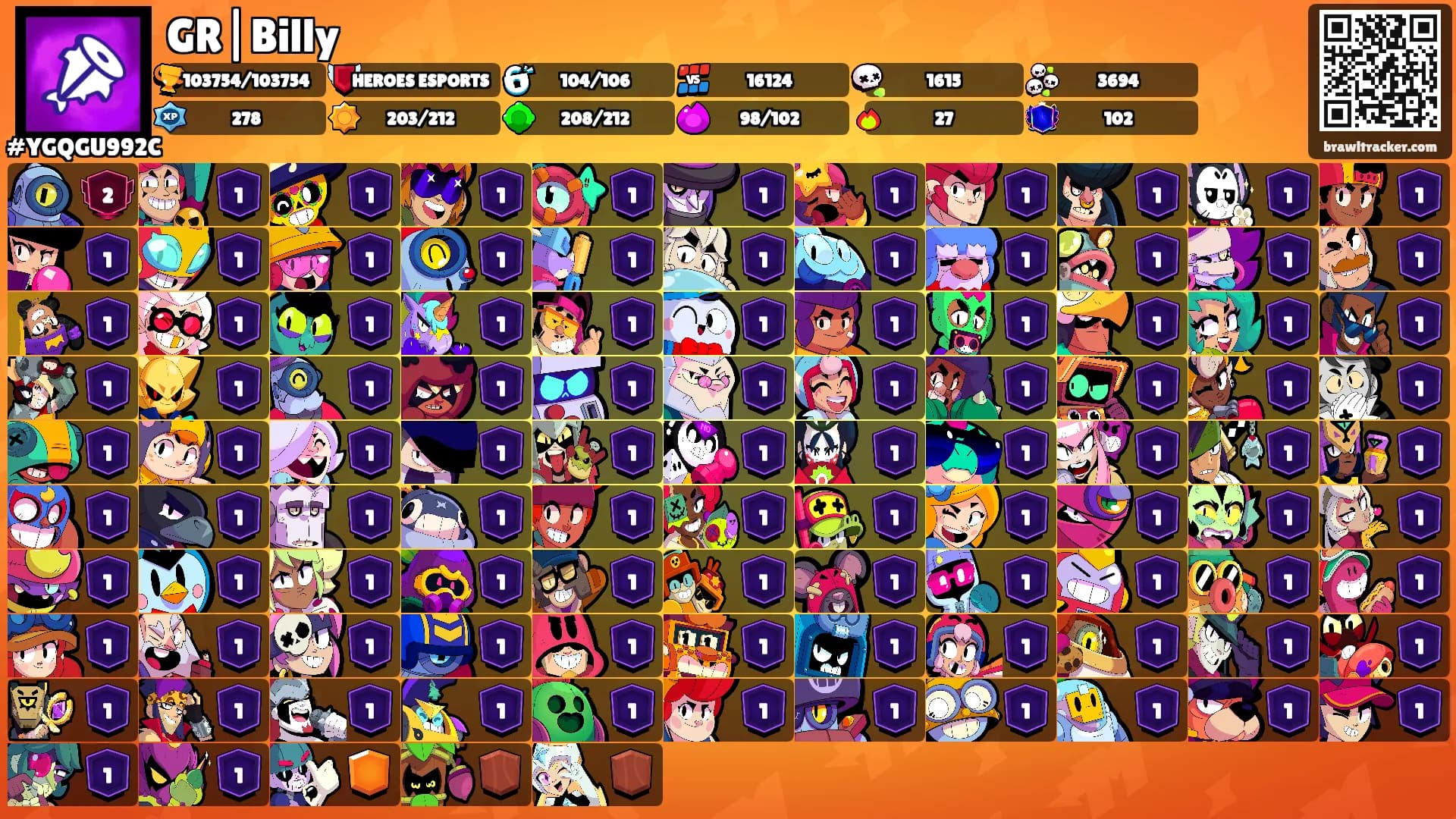 GR|Billy's Ranks