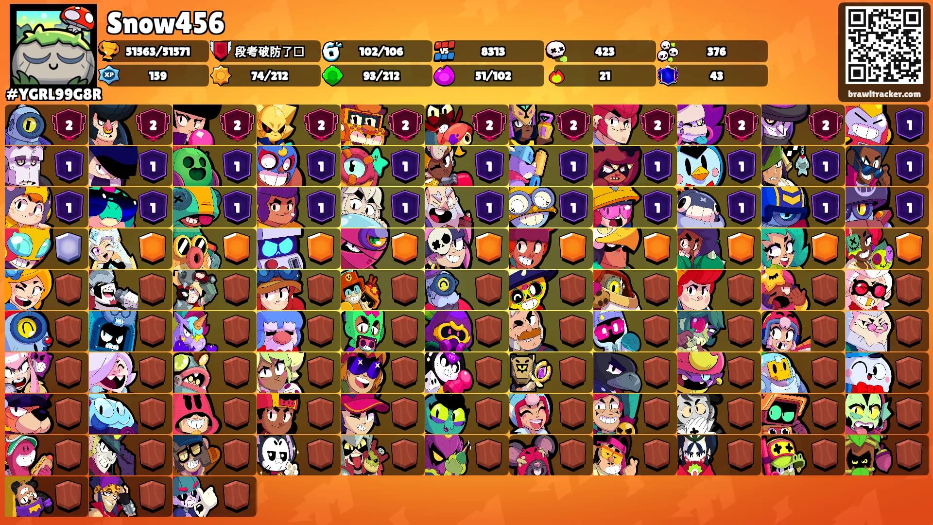 Snow456's Ranks