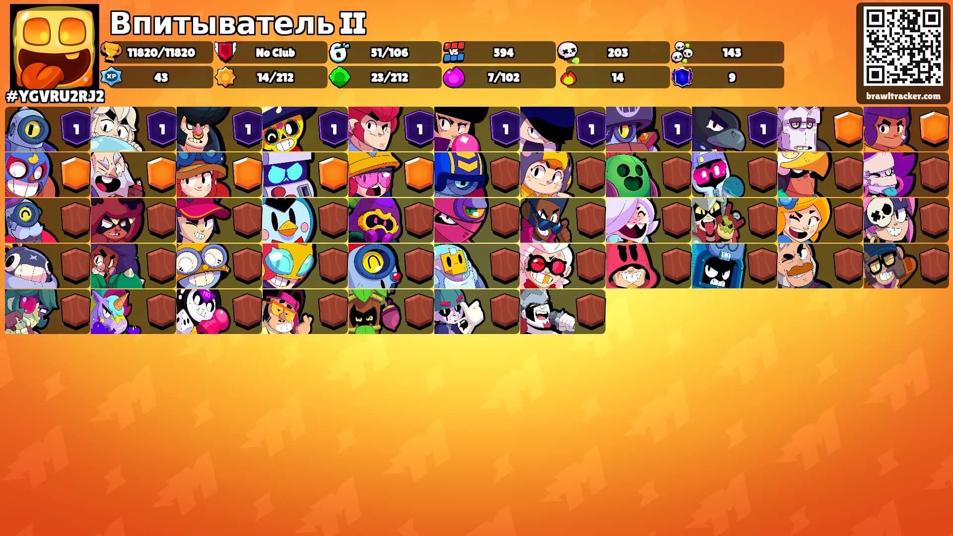 Впитыватель II's Ranks