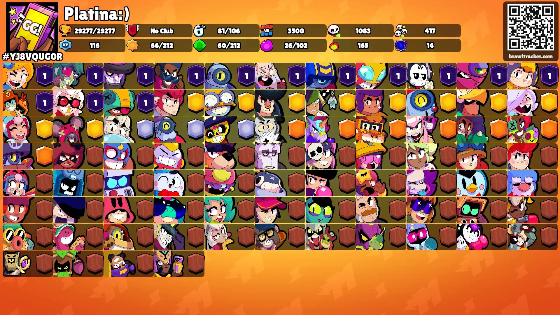 Platina:)'s Ranks