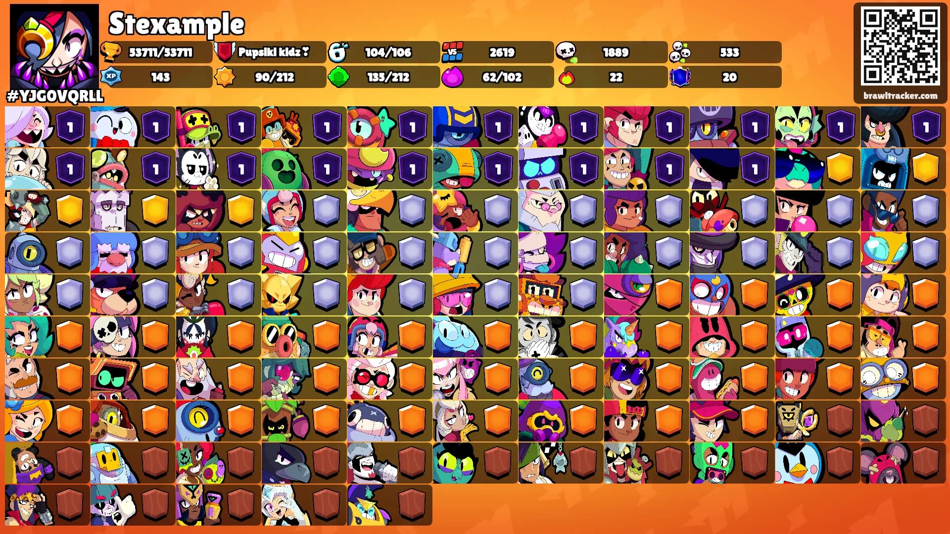 Stexample's Ranks