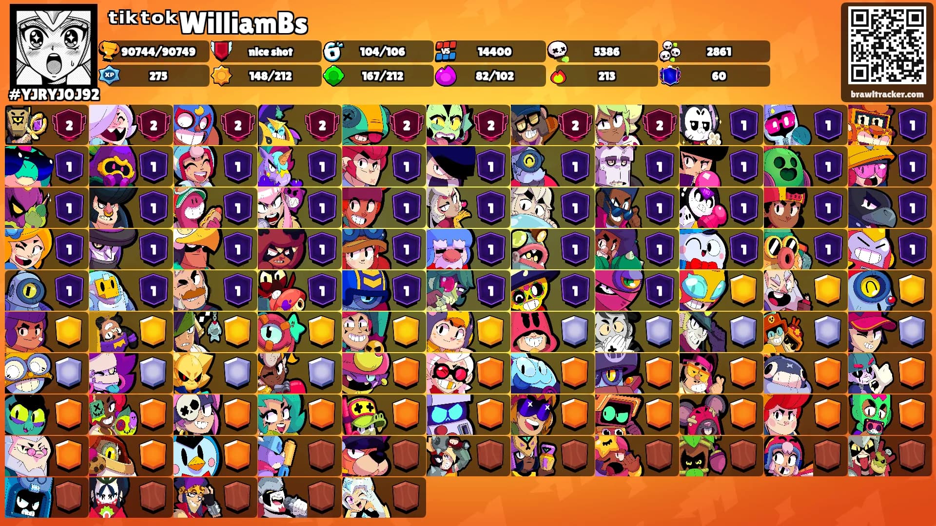 ᵗⁱᵏᵗᵒᵏWilliamBs's Ranks