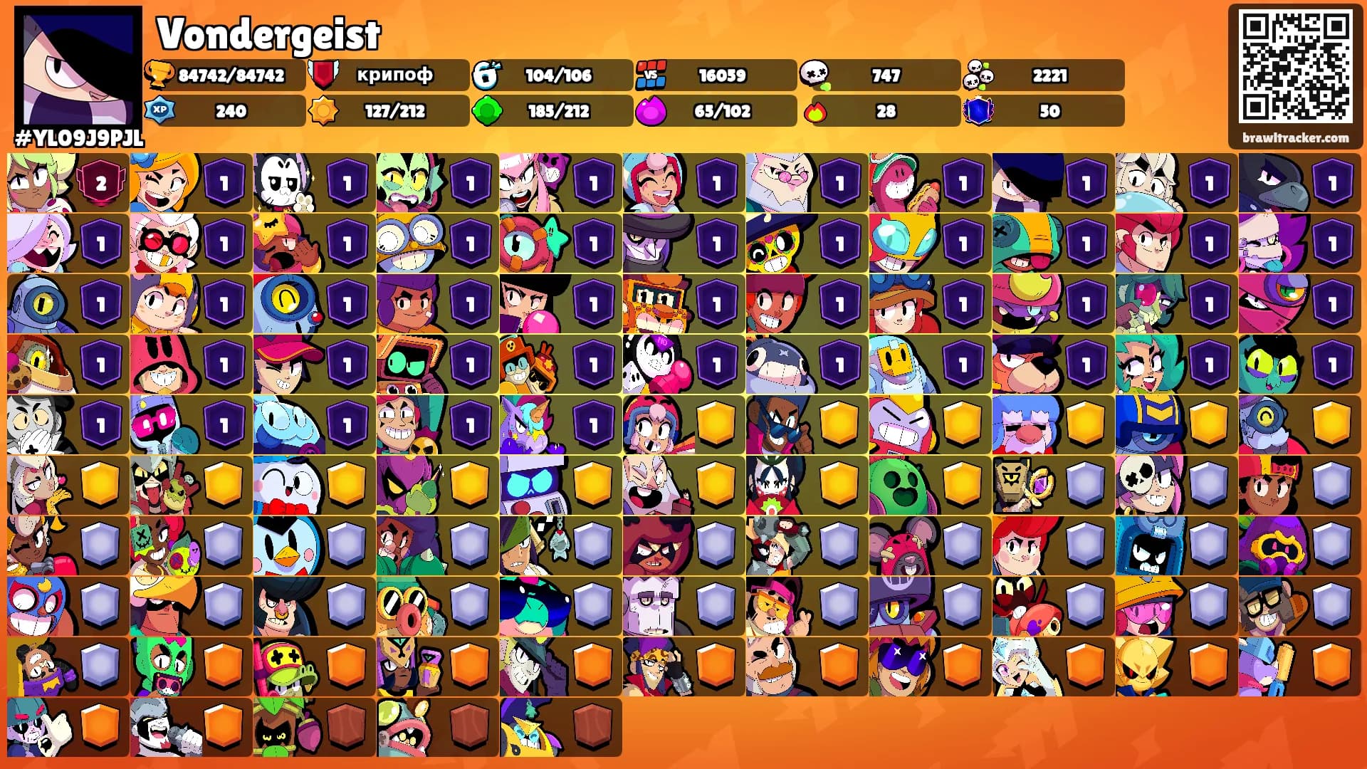 Vondergeist's Ranks