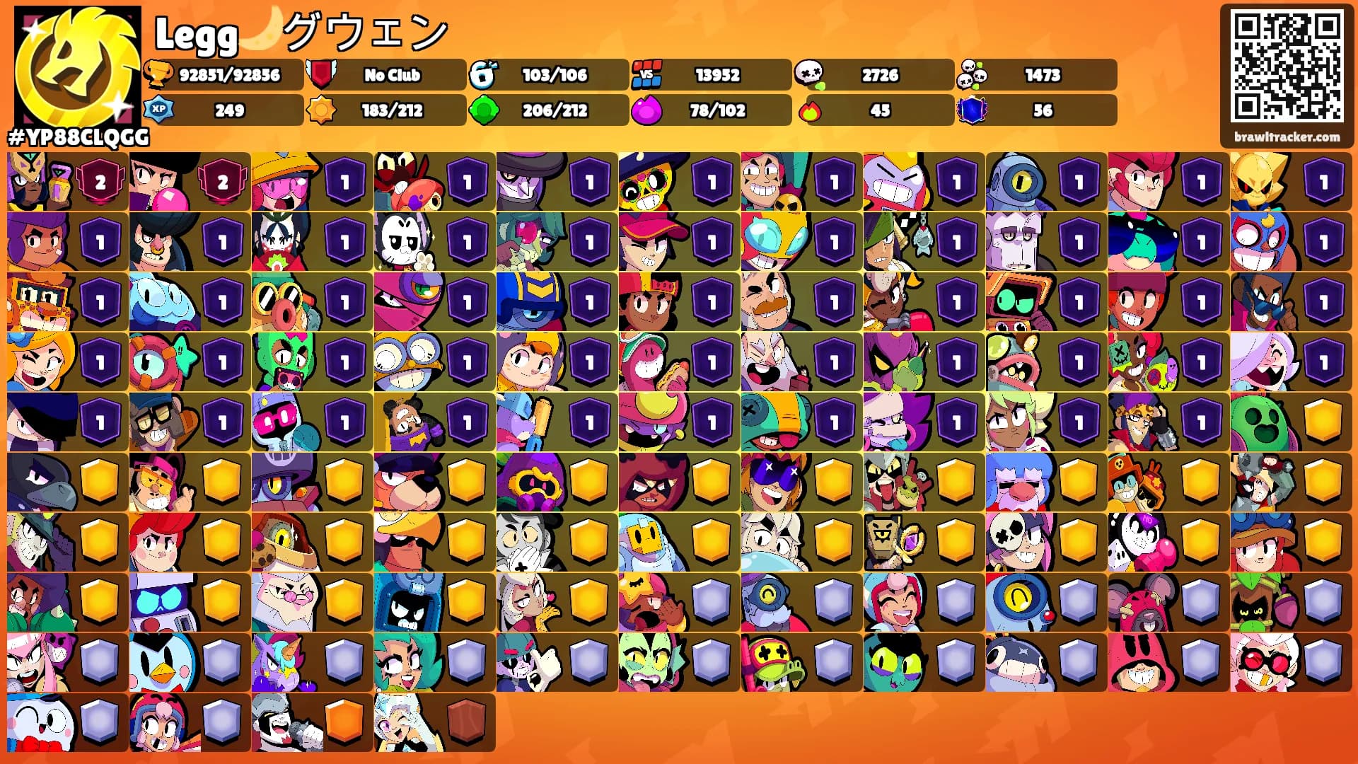 Legg🌙グウェン's Ranks