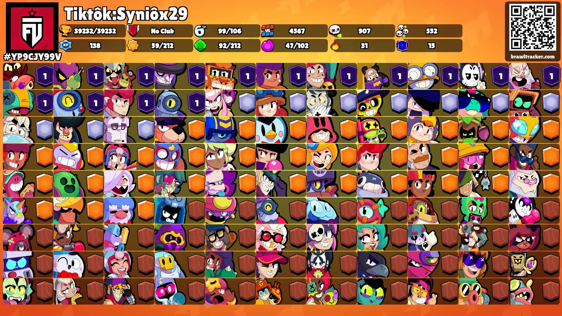 Tiktôk:Syniôx29's Ranks