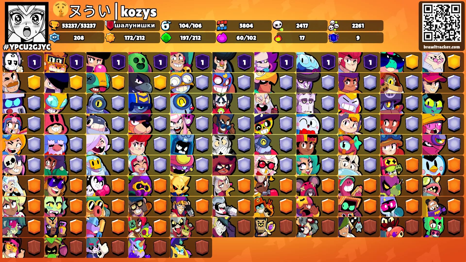 🤫ヌうい|kozys's Ranks