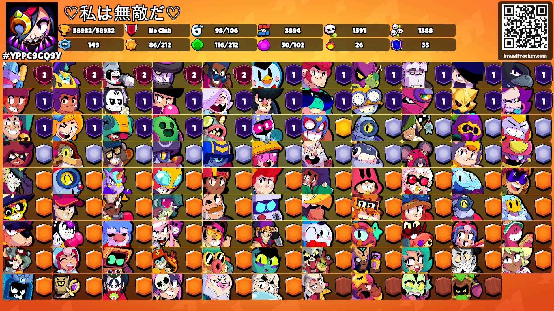 ♡私は無敵だ♡'s Ranks